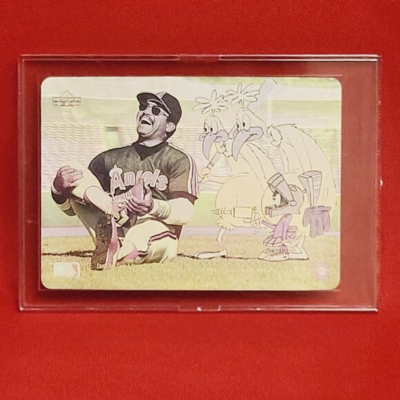 Comic Ball Card Looney Tunes Reggie Jackson Marvin The Martian Hologram Card - Picture 1 of 10